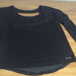 Handful Women's Elegant Black Long Sleeve Tee